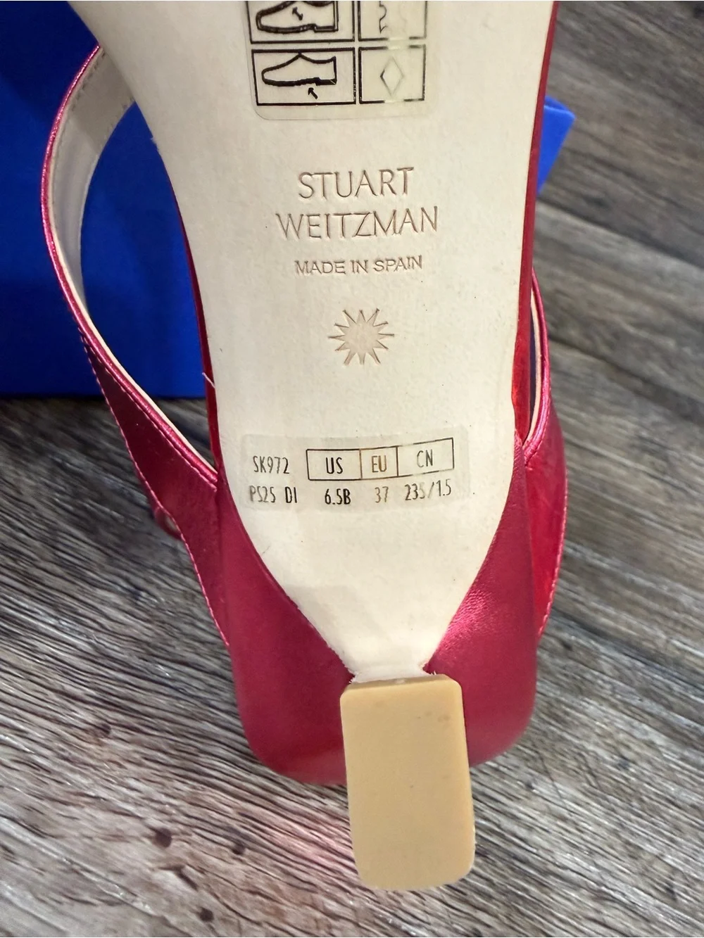 NEW Stuart Weitzman Oasis 50 Slingback Sandal Hot Pink Width:M Sz 6.5